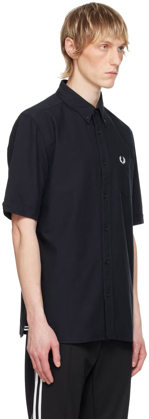 Navy Embroidered Shirt