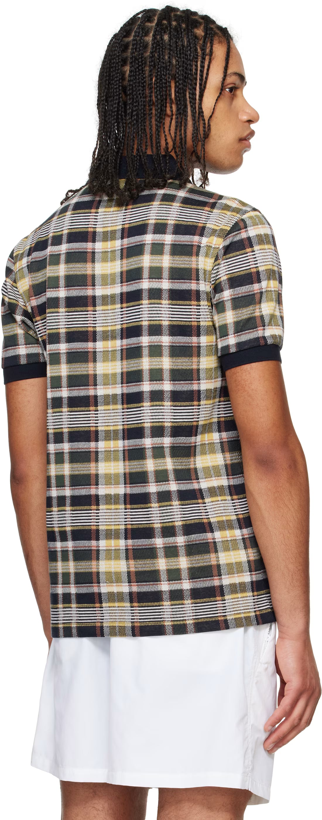 Navy Madras Polo
