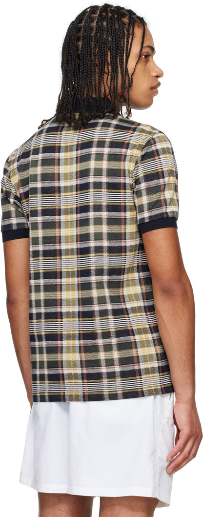 Navy Madras Polo