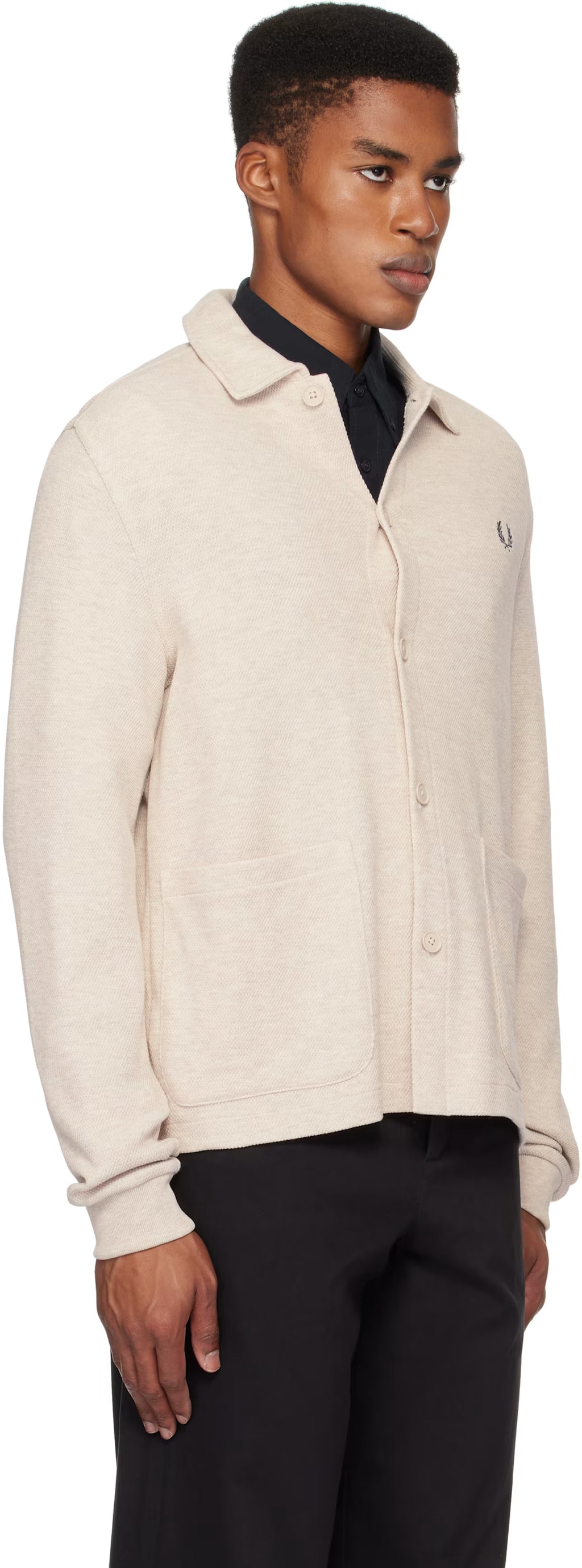 Off-White Button Through Long Sleeve Cardigan