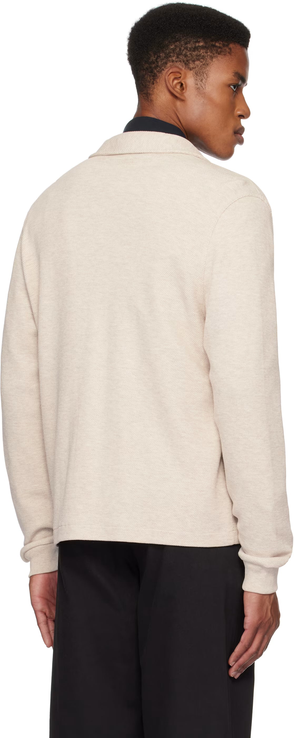 Off-White Button Through Long Sleeve Cardigan