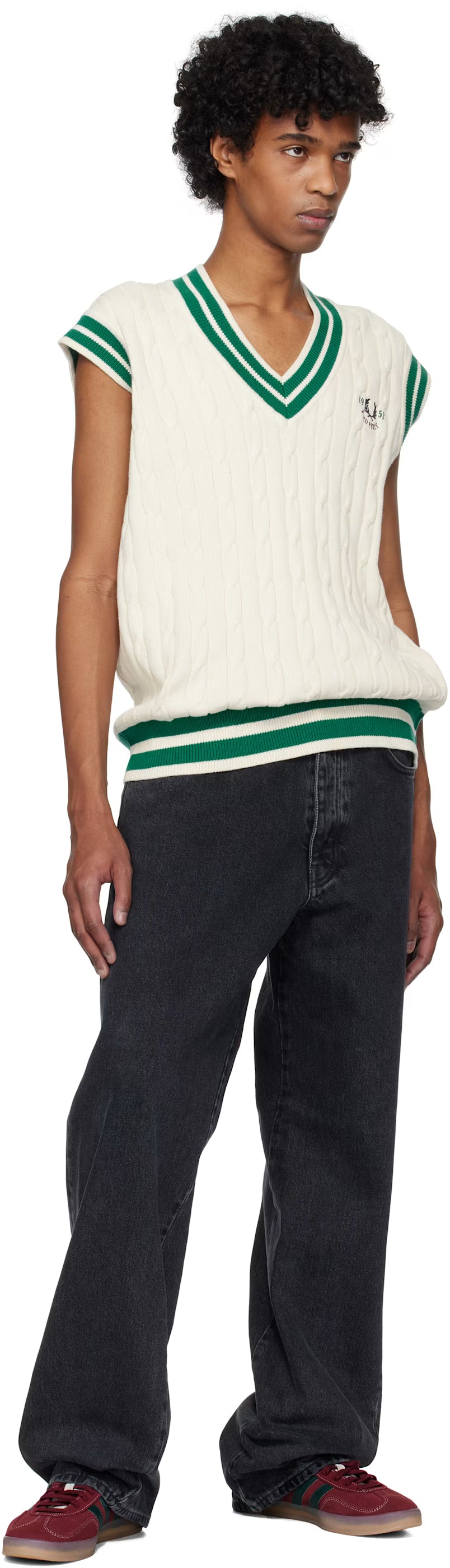 Off-White Cable Knit Tennis Vest