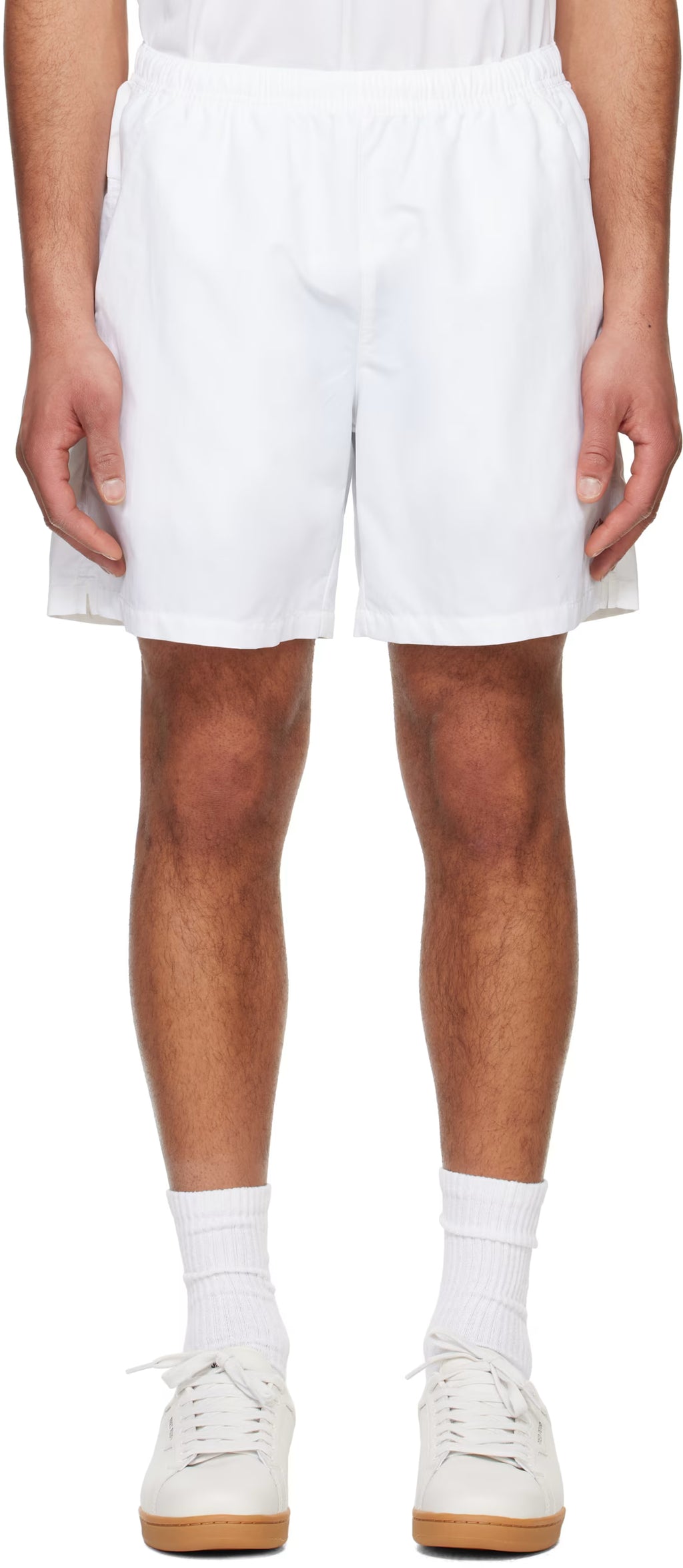 White On Court Shorts
