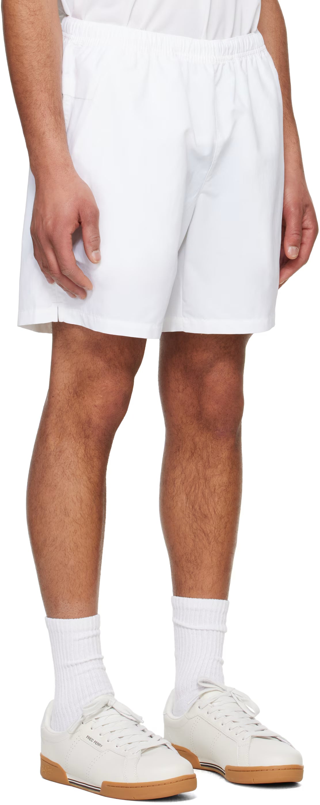White On Court Shorts