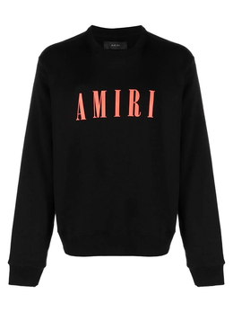 Amiri Red Core Logo Black Sweatshirt