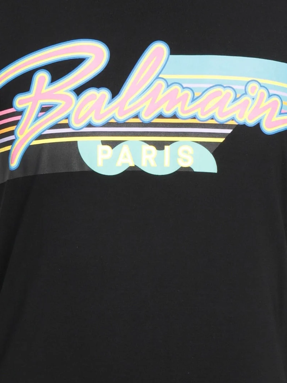 Balmain Retro Logo Black T-Shirt