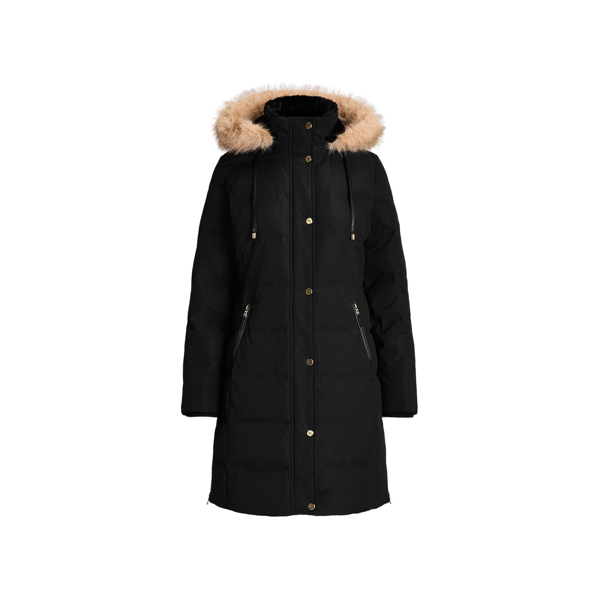 Fur Hood Medium Puffer Jacket