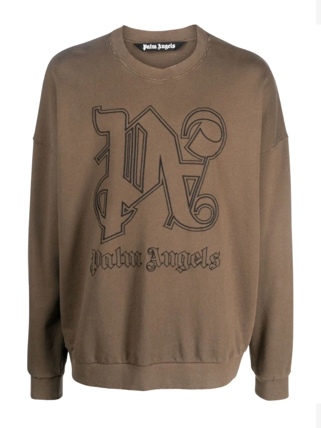 Palm Angels Monogram Brown Sweatshirt