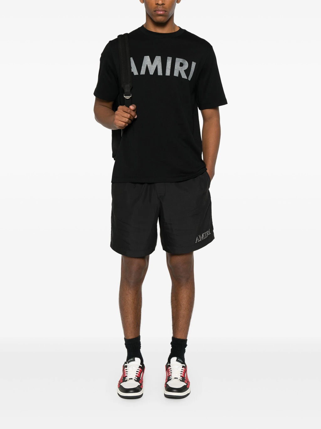 Amiri Logo Print T-Shirt in Black
