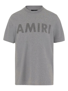 Amiri Logo Print T-Shirt in Grey