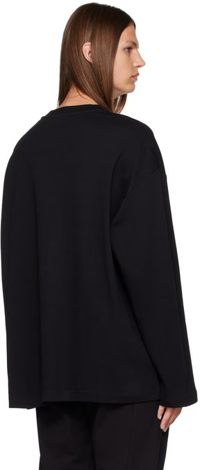 Black V-Emblem Long Sleeve T-Shirt