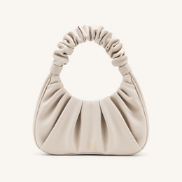 Gabbi Ruched Hobo Handbag - Ivory