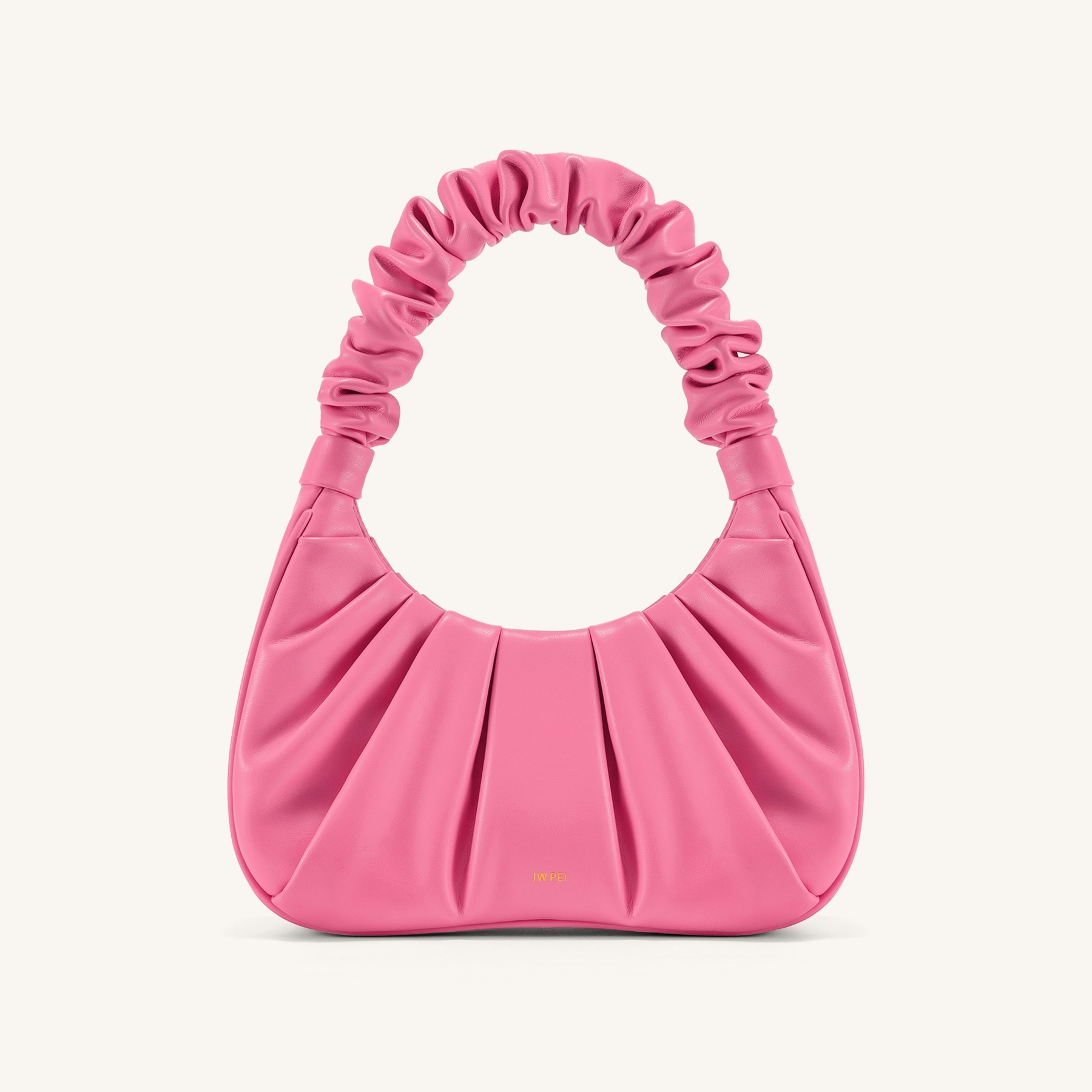 Gabbi Ruched Hobo Handbag - Pink
