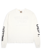 Gallery Dept Long Sleeve Thermal T-Shirt in Cream