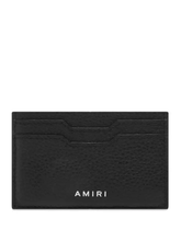Amiri Iconic Embossed Logo Card Holder in Black