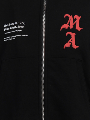 Amiri Wes Lang Solar Kings Hoodie in Black