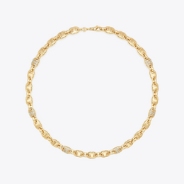 Gemini Link Pavé Necklace