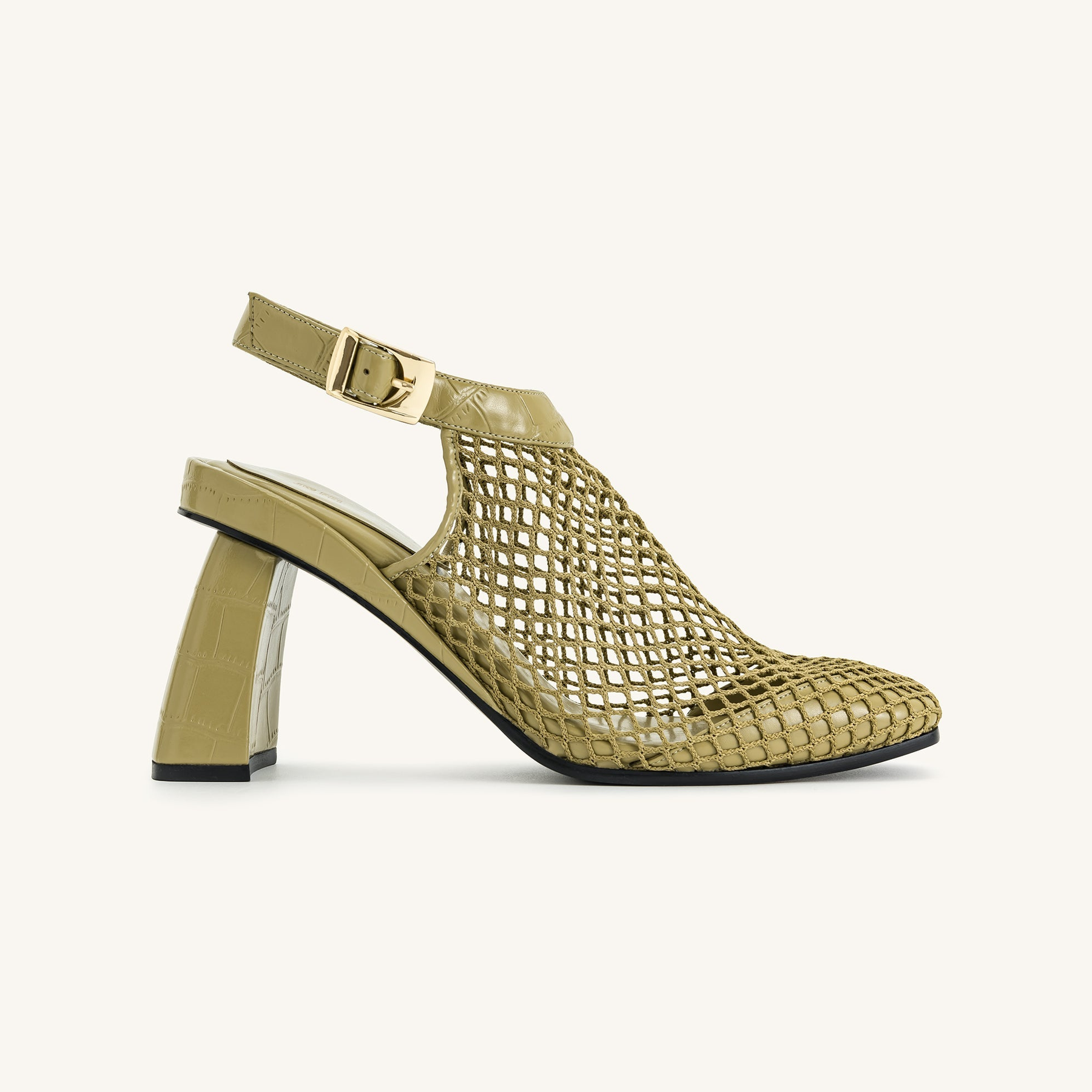 Genesis Heeled Sandals - Olive Green