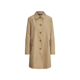 Genuine Leather Structured Trench Coat