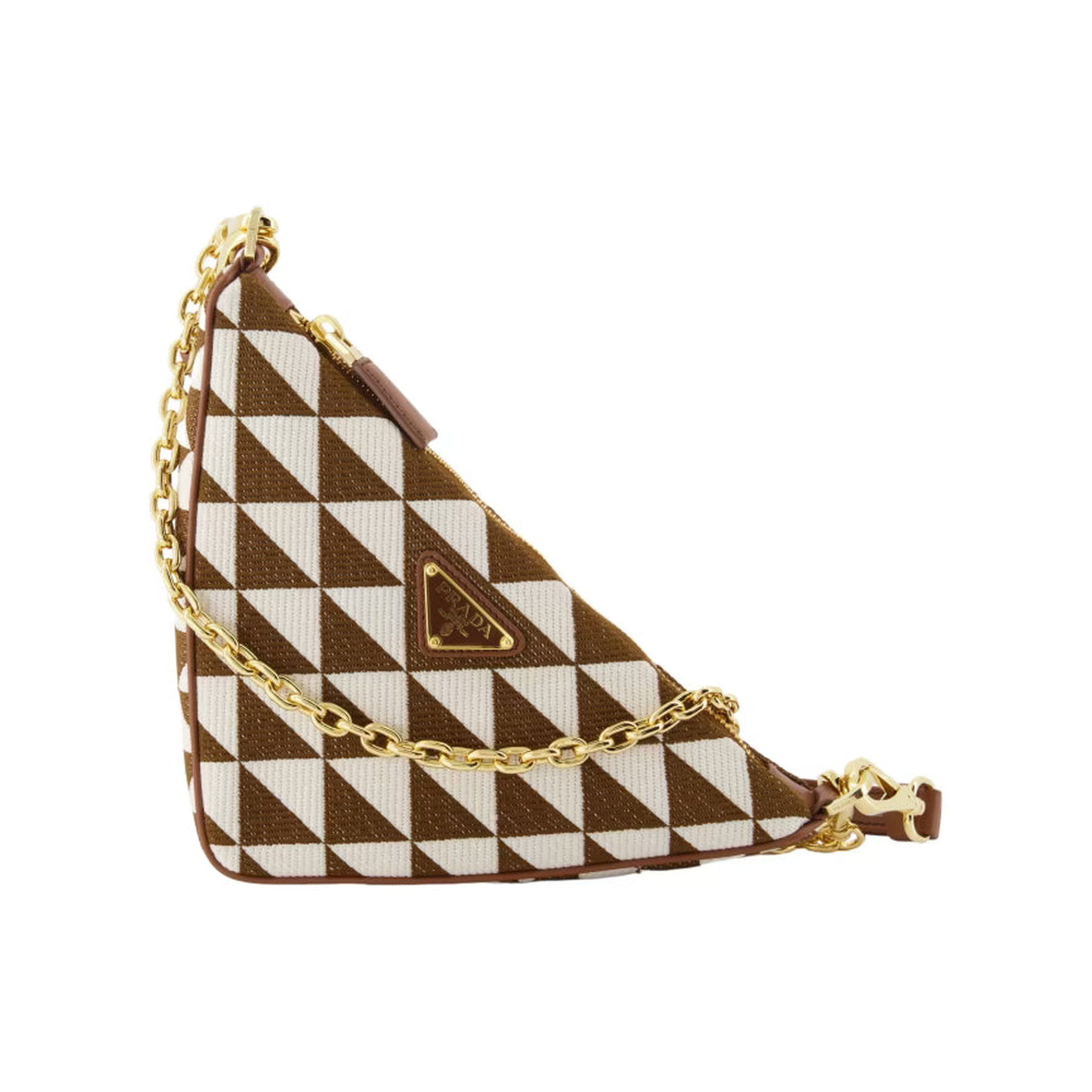 Geometric Jacquard Shoulder Bag