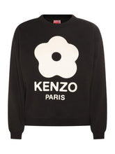 Kenzo White Boke Flower Printed Sweatshirt in Black