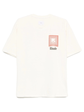 Rhude Chevron Repeat Logo T-Shirt in White