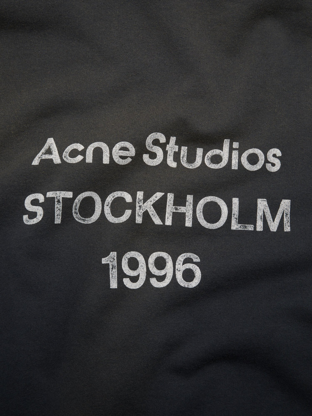 Acne Studios Stockholm Logo Hoodie in Black