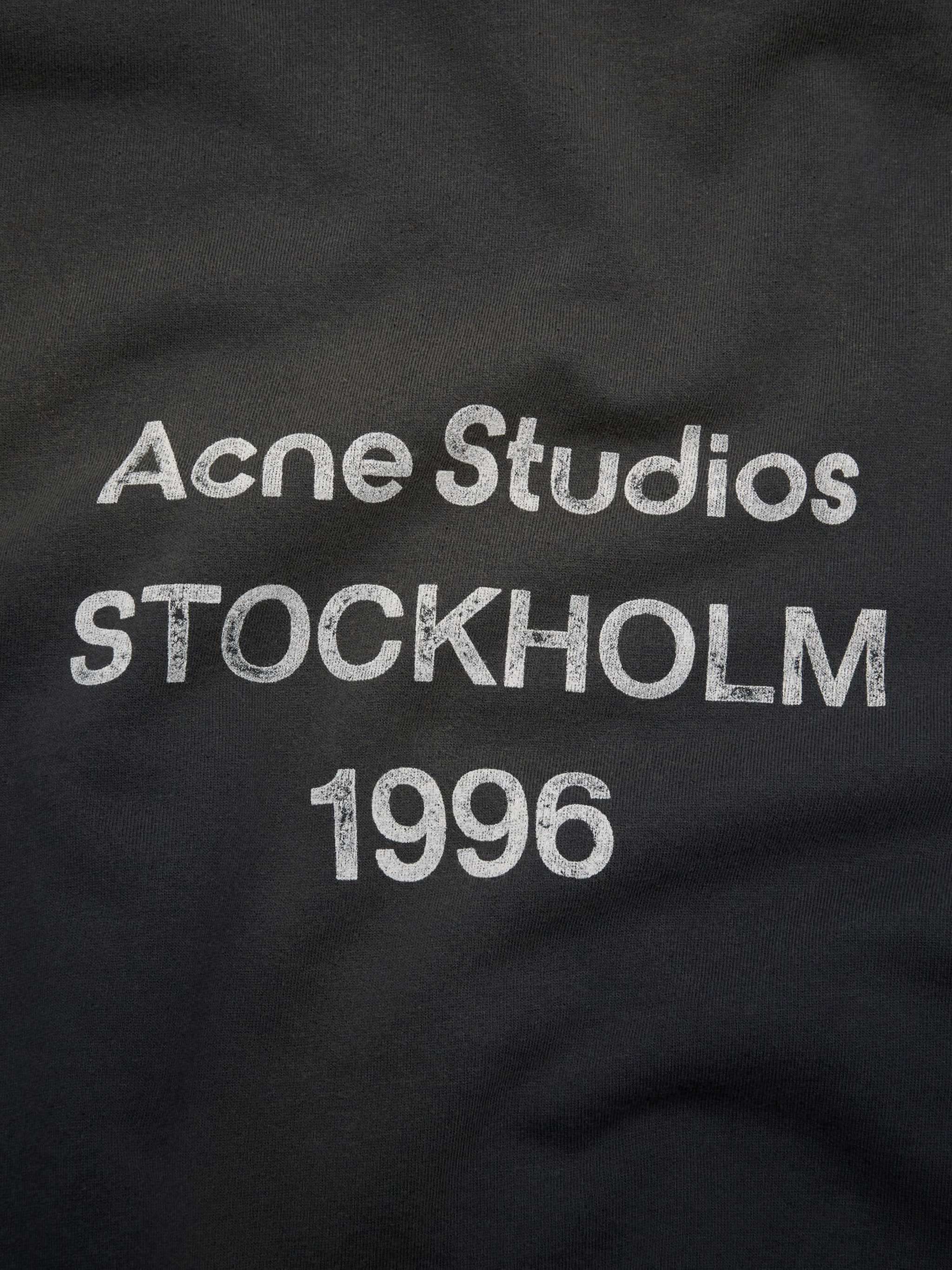 Acne Studios Stockholm Logo Hoodie in Black