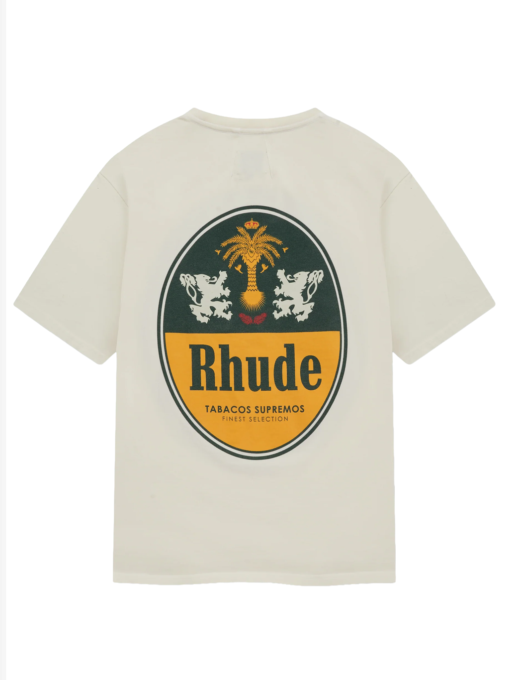 Rhude Tabaco T-Shirt in White