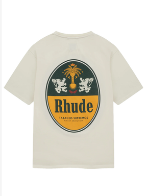 Rhude Tabaco T-Shirt in White
