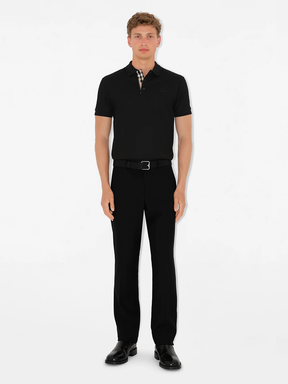 Burberry Eddie EKD Black Polo Shirt