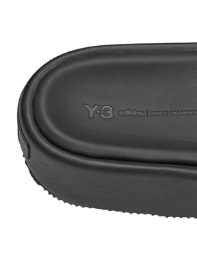 adidas Y-3 Platform Slides in Black