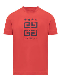 Givenchy 4G Stars Slim Fit T-Shirt in Red
