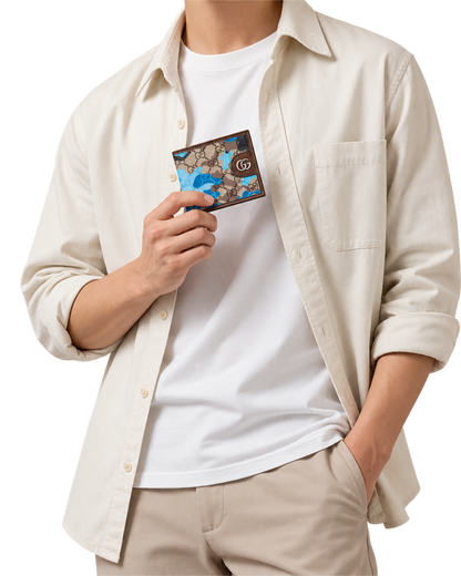 GG bi-fold wallet gg canvas