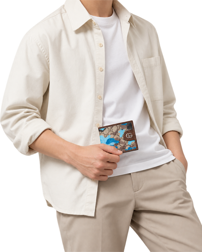 GG bi-fold wallet gg canvas