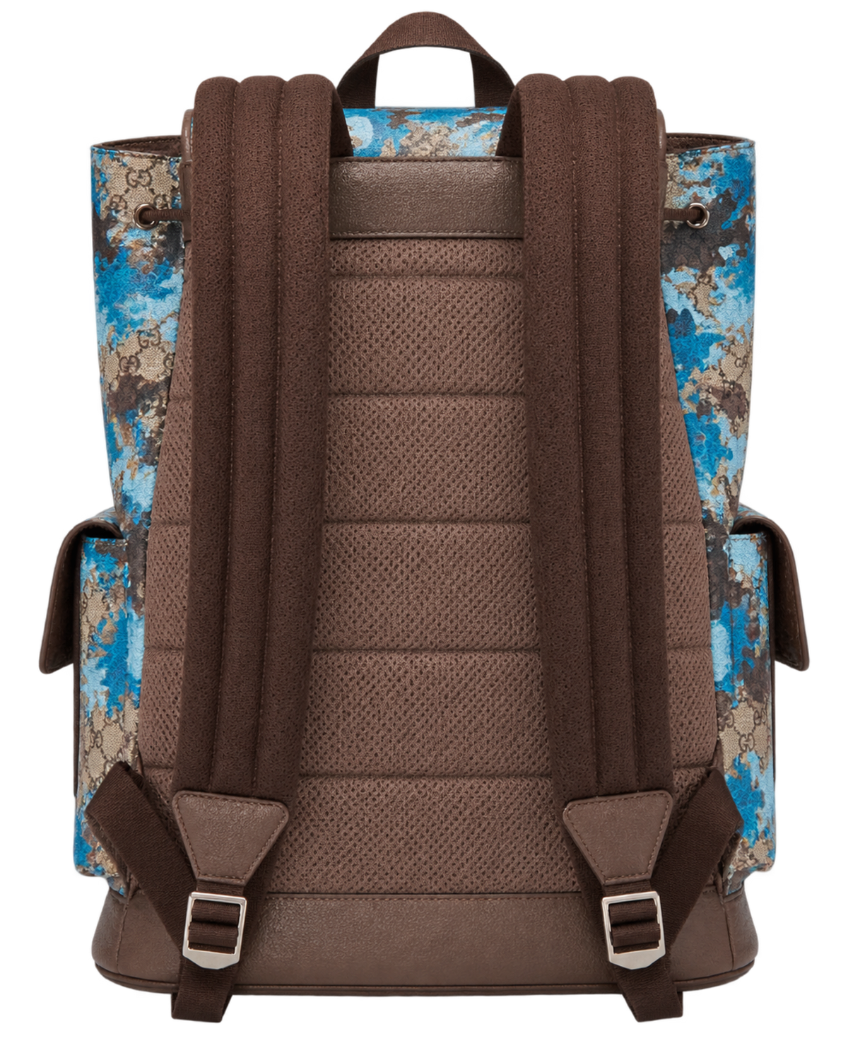 GG Camo Print Coated Canvas Ophidia Large Backpack Bag