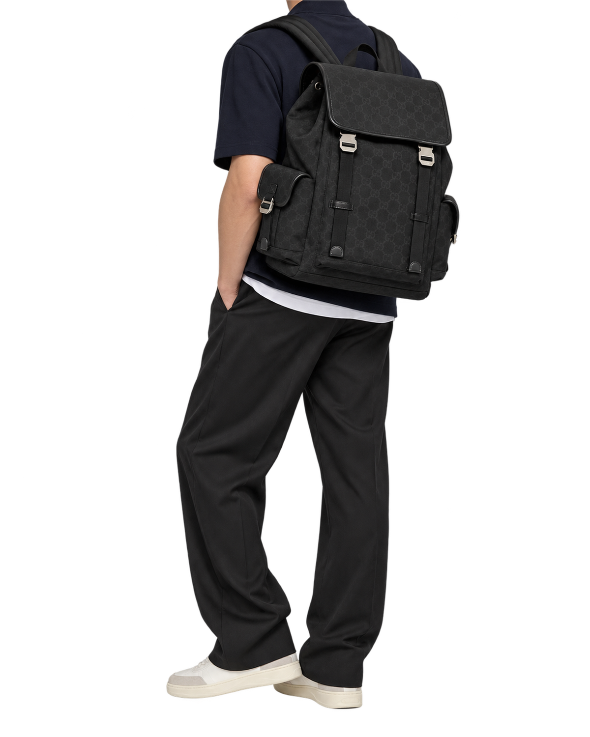 GG Canvas Large Backpack