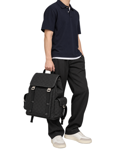 GG Canvas Large Backpack
