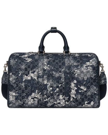 GG denim duffle bag