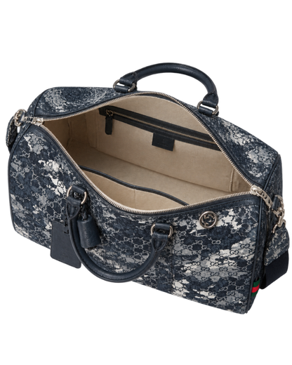 GG denim duffle bag