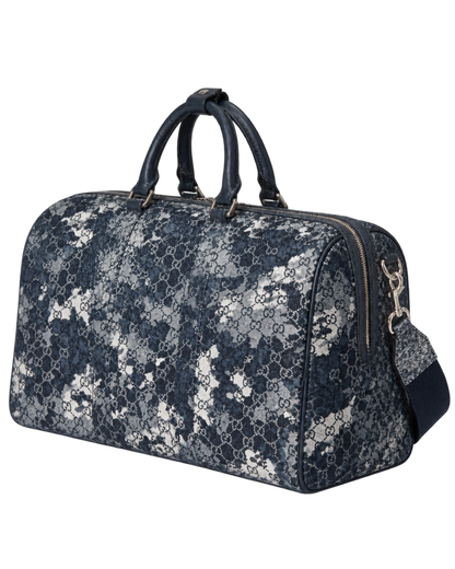 GG denim duffle bag