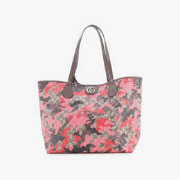 GG Open GG Camouflage Coated Canvas Large tote bag