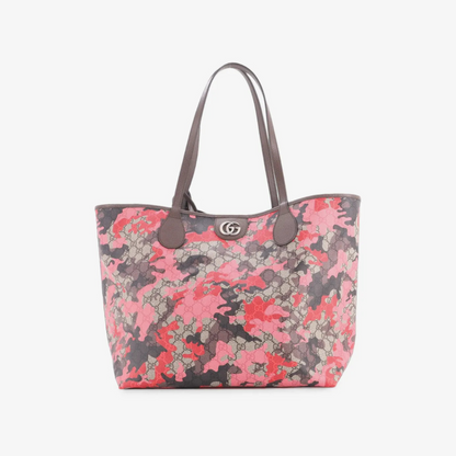 GG Open GG Camouflage Coated Canvas Large tote bag
