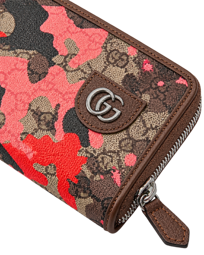 Gg Zip-around Wallet In Multi