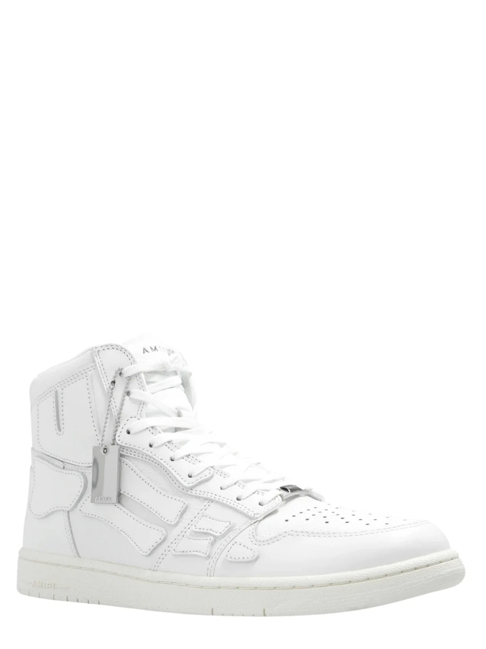 Amiri Skeleton Top High Top White Sneakers