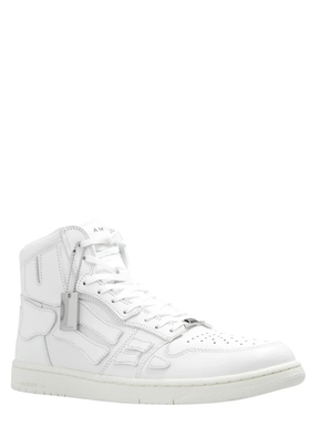 Amiri Skeleton Top High Top White Sneakers