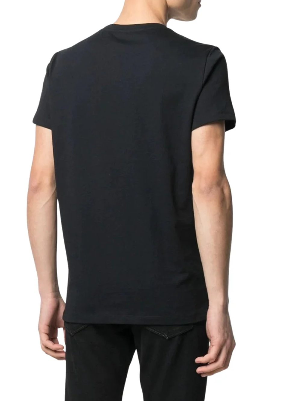 Balmain Paris Rainbow Logo Black T-Shirt