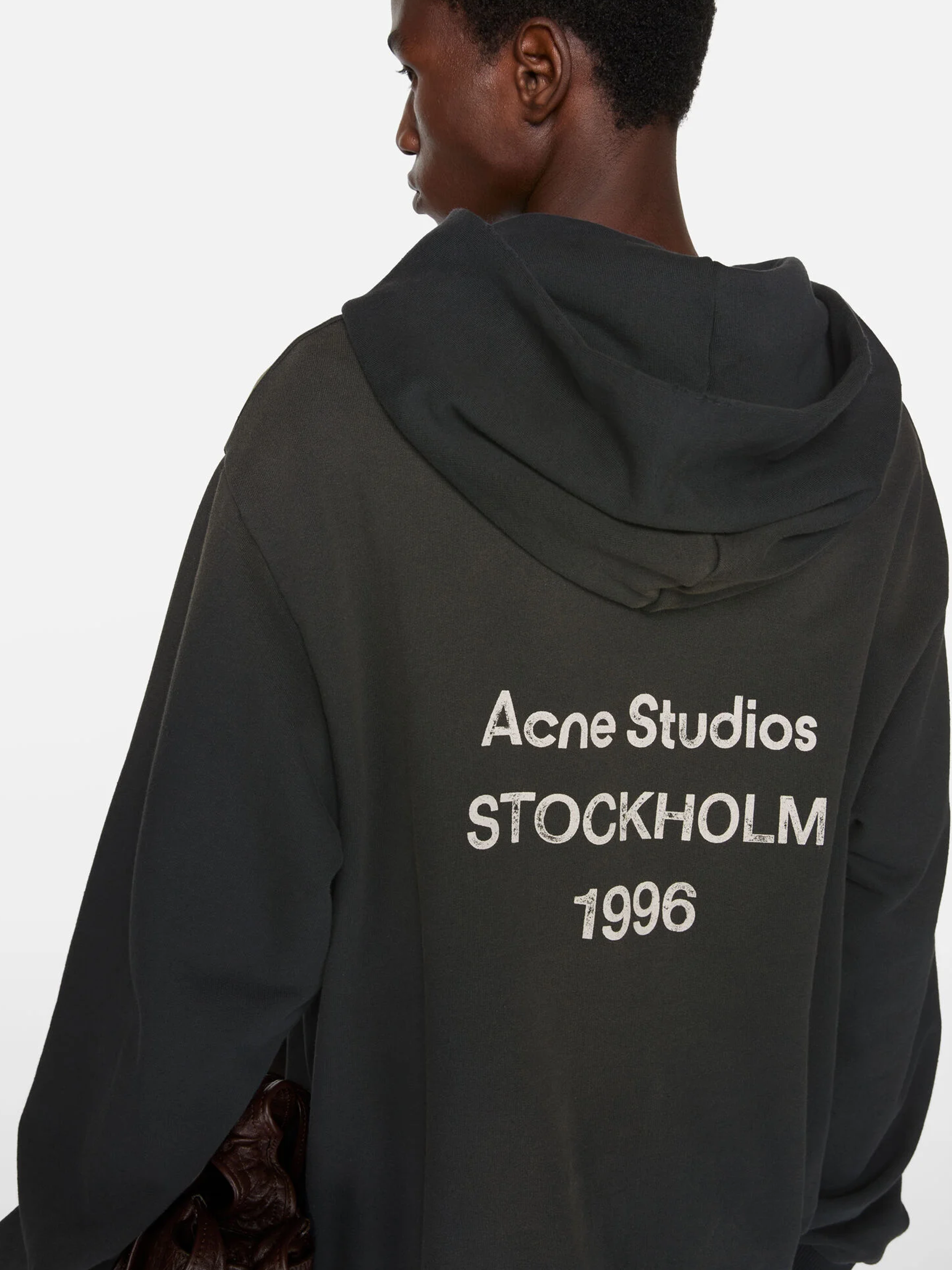 Acne Studios Stockholm Logo Hoodie in Black