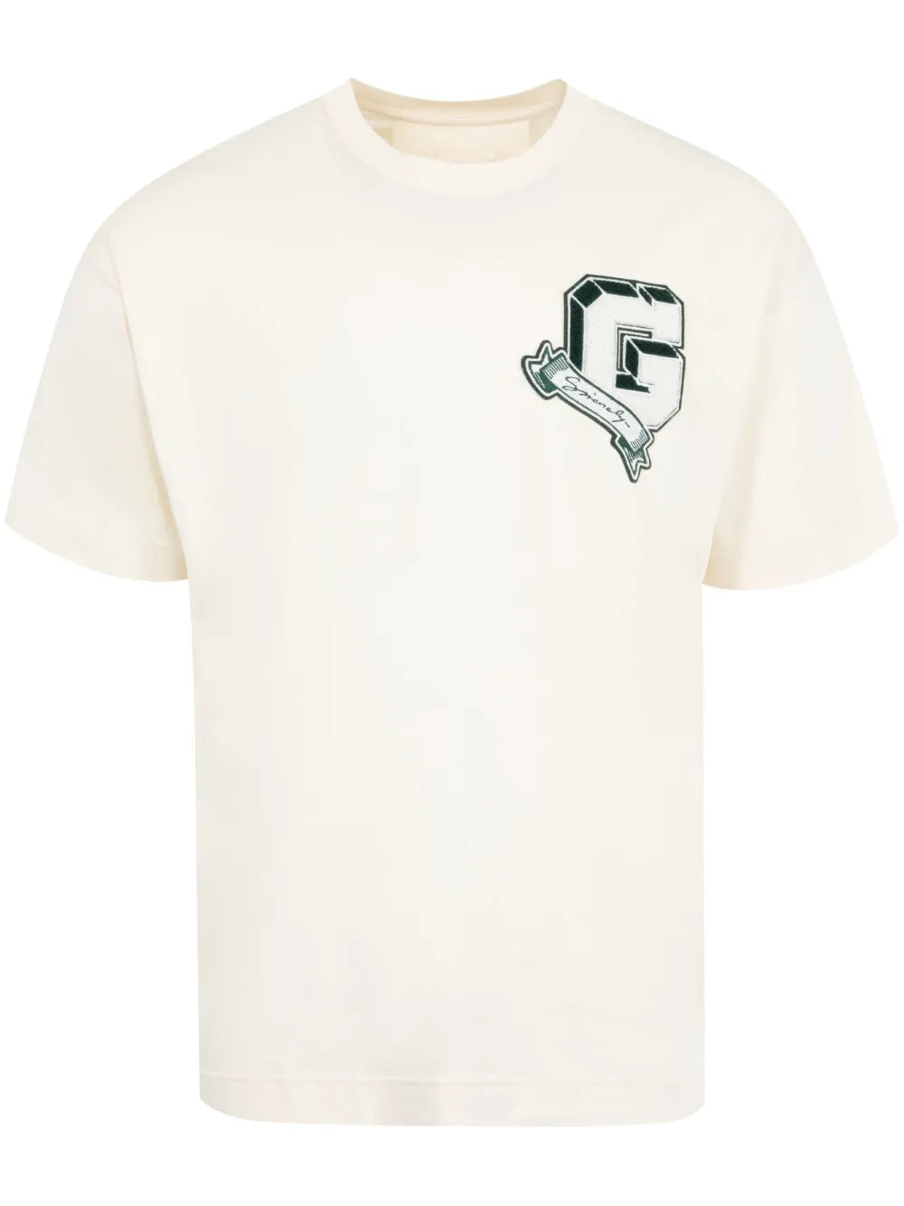 Givenchy Monogram College Embroidered Logo T-Shirt in White
