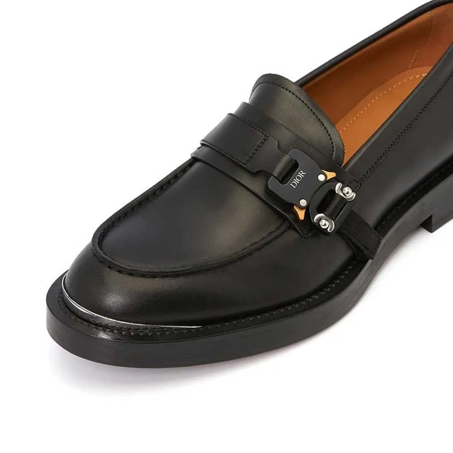 Dior Evidence Black Leather Loafers